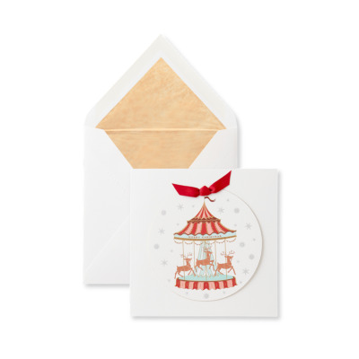 SMYTHSON ΧΡΙΣΤΟΥΓΕΝΝΙΑΤΙΚΗ ΚΑΡΤΑ ΚΑΙ ΦΑΚΕΛΟΣ ΚΑΡΟΥΖΕΛ