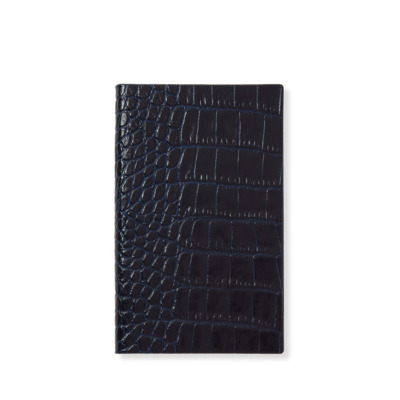 SMYTHSON MARA PREMIUM ΔΕΡΜΑΤΙΝΟ ΣΗΜΕΙΩΜΑΤΑΡΙΟ POCKET-SIZE A6 ( 9 X 14 ) NAVY BLUE