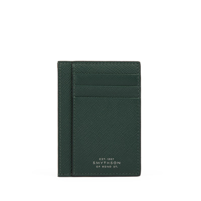SMYTHSON PANAMA PREMIUM ΔΕΡΜΑΤΙΝΗ ΚΑΡΤΟΘΗΚΗ 3CC FOREST GREEN