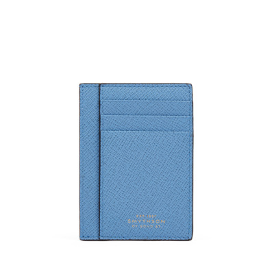 SMYTHSON PANAMA PREMIUM ΔΕΡΜΑΤΙΝΗ ΚΑΡΤΟΘΗΚΗ 3CC NILE BLUE