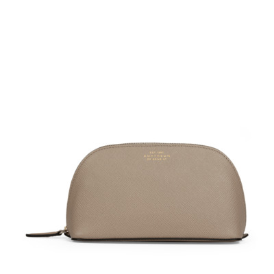 SMYTHSON PANAMA ΔΕΡΜΑΤΙΝΟ ΤΣΑΝΤΑΚΙ ΠΡΟΣΩΠΙΚΩΝ ΕΙΔΩΝ SAND