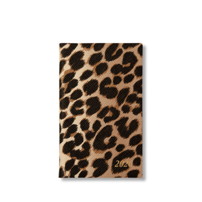 SMYTHSON PANAMA ΔΕΡΜΑΤΙΝΟ ΕΒΔΟΜΑΔΙΑΙΟ ΗΜΕΡΟΛΟΓΙΟ POCKET-SIZE A6 ( 9 X 14 ) 2026 LEOPARD