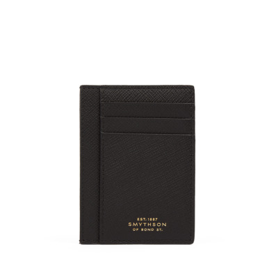SMYTHSON PANAMA PREMIUM ΔΕΡΜΑΤΙΝΗ ΚΑΡΤΟΘΗΚΗ 3CC BLACK