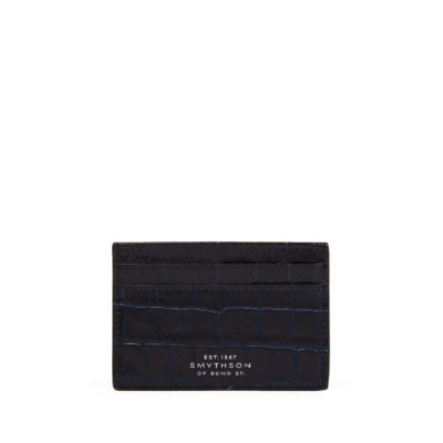 SMYTHSON MARA PREMIUM ΔΕΡΜΑΤΙΝΗ ΚΑΡΤΟΘΗΚΗ 4CC NAVY