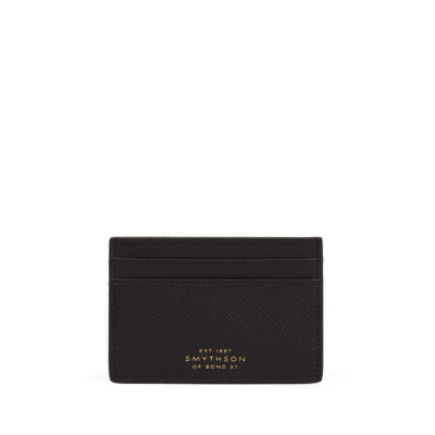 SMYTHSON PREMIUM ΔΕΡΜΑΤΙΝΗ ΚΑΡΤΟΘΗΚΗ 4CC ΜΑΥΡΗ