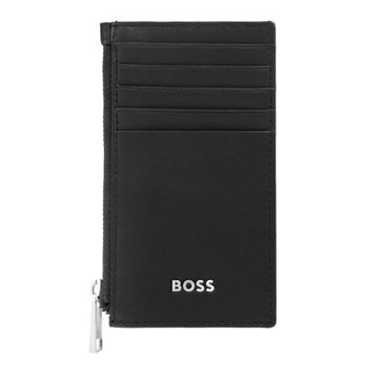 HUGO BOSS CLASSIC SMOOTH ΔΕΡΜΑΤΙΝΗ ΚΑΡΤΟΘΗΚΗ ΜΑΥΡΗ