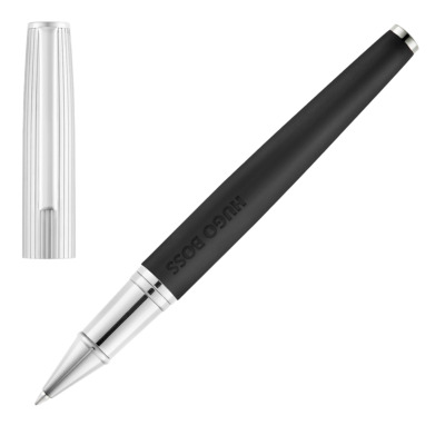 HUGO BOSS ILLUSION ARCADE ΣΤΥΛΟ ROLLER BLACK-CHROME
