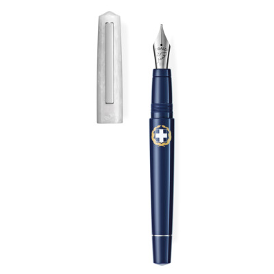 MONTEGRAPPA TIBALDI FLAG OF GREECE ΠΕΝΑ ΓΡΑΦΗΣ ΛΕΥΚΟ ΜΠΛΕ