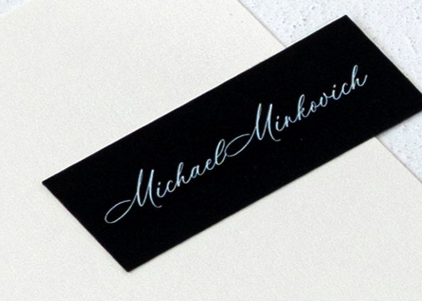 ELEGANT BLACK & WHITE MENU