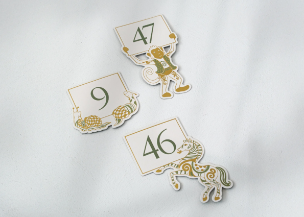 TABLE NUMBERS