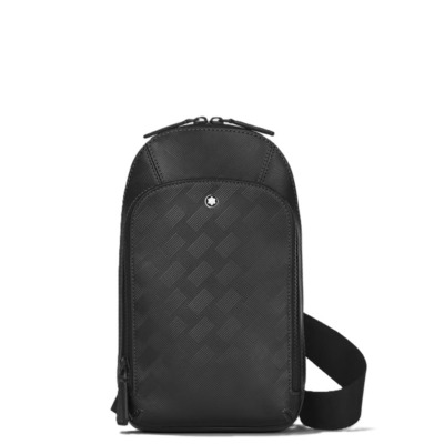 ΜONTBLANC EXTREME 3.0 ΔΕΡΜΑΤΙΝΟ ΤΣΑΝΤΑΚΙ ΩΜΟΥ ΜΑΥΡΟ