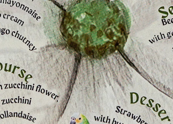 BLOOMING MENU CARDS