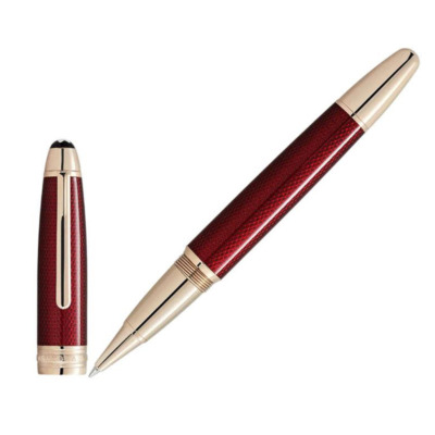 MONTBLANC MEISTERSTUCK SOLITAIRE GOLDEN HOUR MIDSIZE BALLPOINT PEN RED