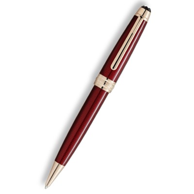 MONTBLANC MEISTERSTUCK SOLITAIRE GOLDEN HOUR MIDSIZE BALLPOINT PEN RED