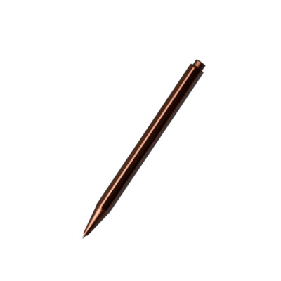 PAPER REPUBLIC LE STYLO NEEDLEPOINT GEL PEN ALUMINIUM COGNAC