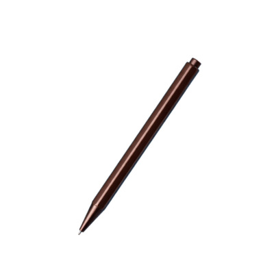PAPER REPUBLIC LE STYLO NEEDLEPOINT GEL PEN ALUMINIUM CHESTNUT
