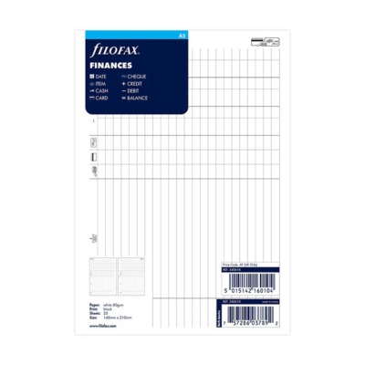 FILOFAX ΑΝΤΑΛΛΑΚΤΙΚΟ A5 FINANCES