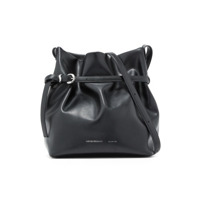 EMPORIO ARMANI ΔΕΡΜΑΤΙΝΗ ΓΥΝΑΙΚΕΙΑ ΤΣΑΝΤΑ ΩΜΟΥ ΜΑΥΡΗ