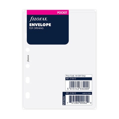 FILOFAX ΑΝΤΑΛΛΑΚΤΙΚΟ POCKET ΔΙΑΦΑΝΗΣ ΦΑΚΕΛΟΣ ΜΕ ΑΝΟΙΓΜΑ