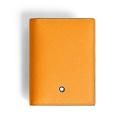 MONTBLANC EXTREME 3.0 ΔΕΡΜΑΤΙΝΗ ΘΗΚΗ ΚΑΡΤΩΝ 4CC ΠΟΡΤΟΚΑΛΙ