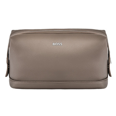 HUGO BOSS CLASSIC GRAINED ΤΣΑΝΤΑΚΙ ΠΡΟΣΩΠΙΚΩΝ ΕΙΔΩΝ TAUPE