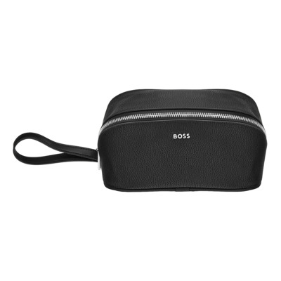 HUGO BOSS CLASSIC GRAINED ΤΣΑΝΤΑΚΙ ΠΡΟΣΩΠΙΚΩΝ ΕΙΔΩΝ ΜΑΥΡΟ