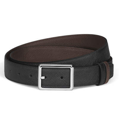 MONTBLANC ΔΕΡΜΑΤΙΝΗ ΖΩΝΗ ΜΑΥΡΗ-ΚΑΦΕ