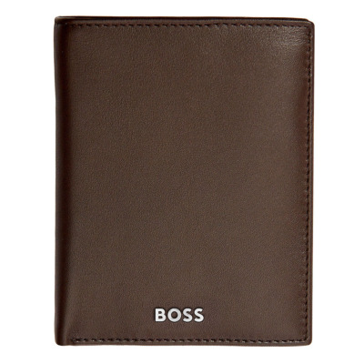 HUGO BOSS SMOOTH ΔΕΡΜΑΤΙΝΟ ΠΟΡΤΟΦΟΛΙ ΚΑΦΕ