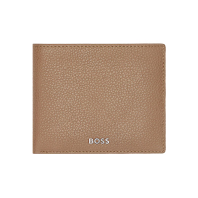HUGO BOSS GRAINED ΔΕΡΜΑΤΙΝΟ ΠΟΡΤΟΦΟΛΙ ΚΑΜΕΛ