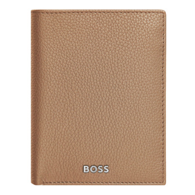 HUGO BOSS CLASSIC GRAINED ΔΕΡΜΑΤΙΝΟ ΠΟΡΤΟΦΟΛΙ ΚΑΜΕΛ