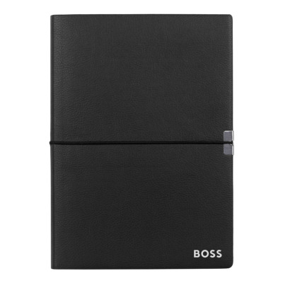 HUGO BOSS ΣΗΜΕΙΩΜΑΤΑΡΙΟ A5 ELEGANCE ΜΑΥΡΟ