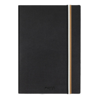 HUGO BOSS ΣΗΜΕΙΩΜΑΤΑΡΙΟ A5 ESSENTIAL ICONIC AGENDA ΜΑΥΡΟ