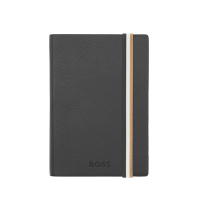 HUGO BOSS ΣΗΜΕΙΩΜΑΤΑΡΙΟ A6 ICONIC ΜΑΥΡΟ
