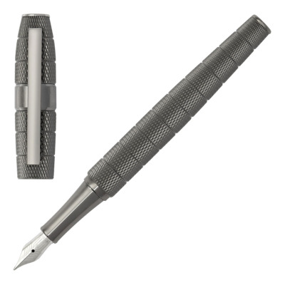 HUGO BOSS QUANTUM ΠΕΝΑ ΓΡΑΦΗΣ GUNMETAL