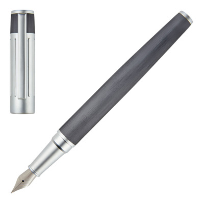 HUGO BOSS GEAR RIBS ΠΕΝΑ ΓΡΑΦΗΣ GUNMETAL