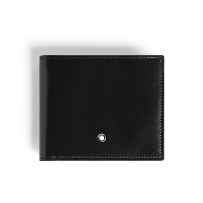 MONTBLANC MEISTERSTUCK ΔΕΡΜΑΤΙΝΟ ΠΟΡΤΟΦΟΛΙ 6CC ΜΑΥΡΟ