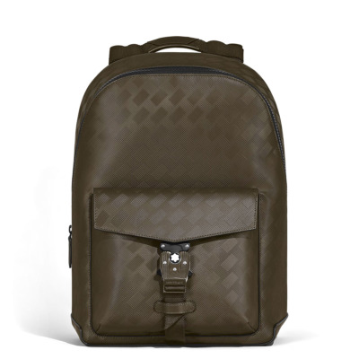MONTBLANC EXTREME 3.0 ΔΕΡΜΑΤΙΝΗ ΤΣΑΝΤΑ ΠΛΑΤΗΣ LARGE ΜΕ ΛΟΥΚΕΤΟ ΧΑΚΙ