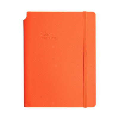 TYPE CENTER PEN SOFT ΕΒΔΟΜΑΔΙΑΙΟ ΗΜΕΡΟΛΟΓΙΟ Α5 MID-SIZE ( 14 X 20.5 ) 2027 PAPAYA ORANGE