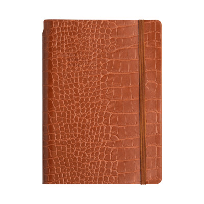 TYPE CENTER PEN CROCO ΗΜΕΡΗΣΙΟ ΗΜΕΡΟΛΟΓΙΟ Α5 MID-SIZE ( 14 X 20.5 ) 2027 BROWN