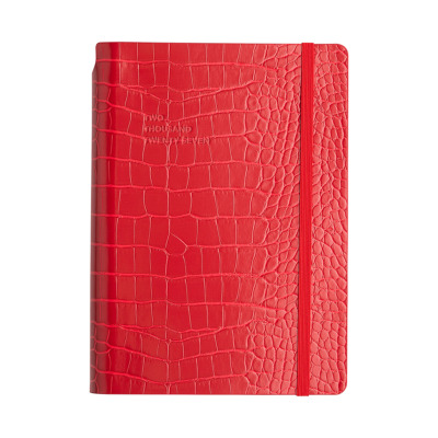 TYPE CENTER PEN CROCO ΗΜΕΡΗΣΙΟ ΗΜΕΡΟΛΟΓΙΟ Α5 MID-SIZE ( 14 X 20.5 ) 2027 RED