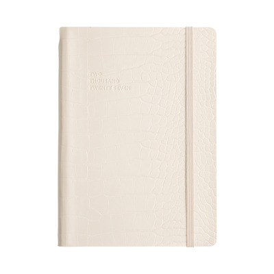 TYPE CENTER PEN CROCO ΗΜΕΡΗΣΙΟ ΗΜΕΡΟΛΟΓΙΟ Α5 MID-SIZE ( 14 X 20.5 ) 2027 IVORY