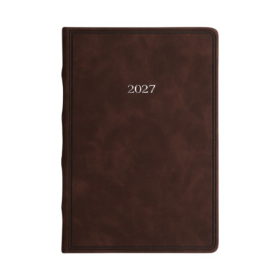 TYPE CENTER OLD ΒΟΟΚ ΗΜΕΡΗΣΙΟ ΗΜΕΡΟΛΟΓΙΟ Α5 MID-SIZE ( 14 X 20.5 ) 2027 BROWN