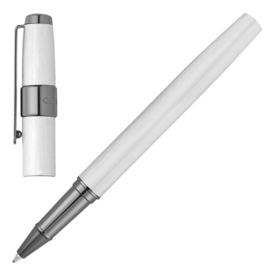 CERRUTI 1881 BLOCK ΣΤΥΛΟ ROLLER BRUSHED CHROME