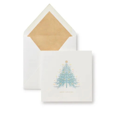 SMYTHSON ΕΥΧΑΡΙΣΤΗΡΙΕΣ ΚΑΡΤΕΣ ΚΑΙ ΦΑΚΕΛΑ XMAS FIR TREE 10ΤΜΧ