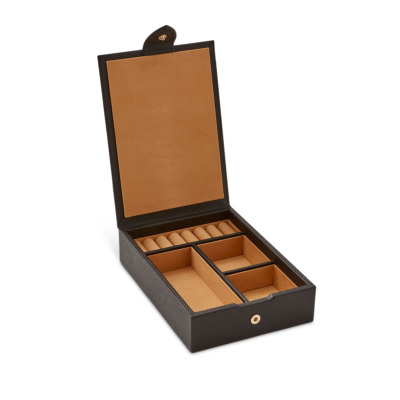 SMYTHSON PANAMA PREMIUM ΔΕΡΜΑΤΙΝΗ ΘΗΚΗ ΓΙΑ ΚΟΣΜΗΜΑΤΑ ΜΑΥΡΗ