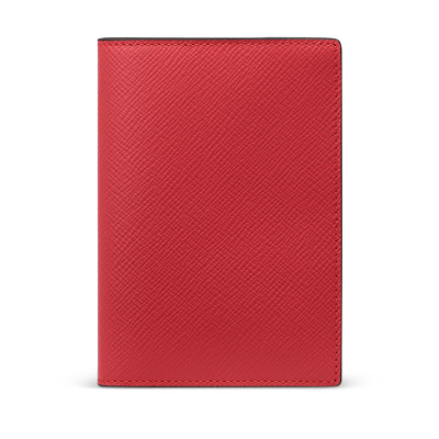 SMYTHSON PANAMA ΔΕΡΜΑΤΙΝΗ ΘΗΚΗ ΔΙΑΒΑΤΗΡΙΟY ΚΟΚΚΙΝΗ