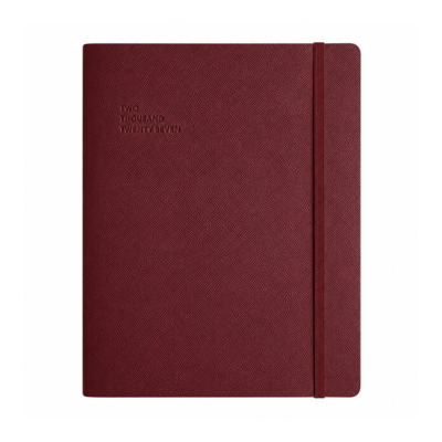 TYPE CENTER ΕΒΔΟΜΑΔΙΑΙΟ ΗΜΕΡΟΛΟΓΙΟ Β5 DESK-SIZE ( 21.5 X 26 ) 2027 MAROON