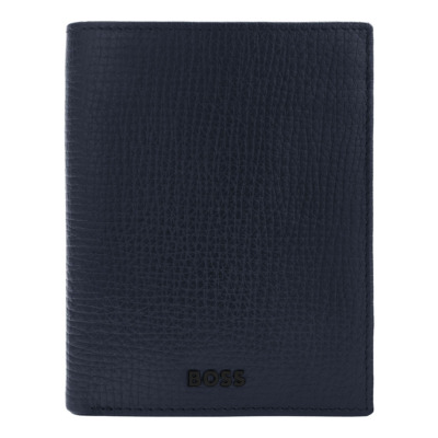 HUGO BOSS GRID ΔΕΡΜΑΤΙΝΟ ΠΟΡΤΟΦΟΛΙ ΜΠΛΕ
