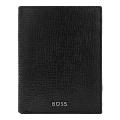 HUGO BOSS GRID ΔΕΡΜΑΤΙΝΟ ΠΟΡΤΟΦΟΛΙ ΜΑΥΡΟ