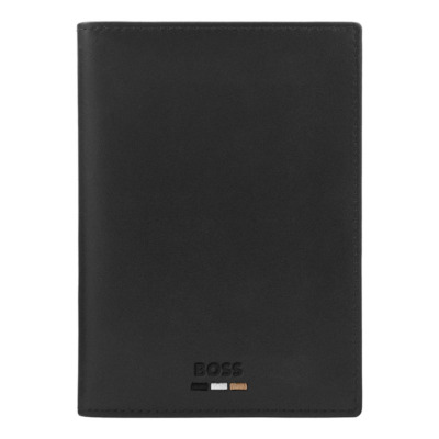 HUGO BOSS EMBLEMATIC ΘΗΚΗ ΔΙΑΒΑΤΗΡΙΟΥ ΜΑΥΡΗ